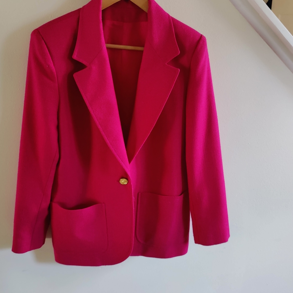 Deep pink blazer